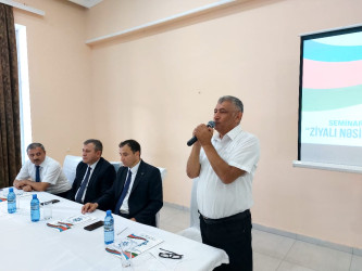 Zaqatala rayonunda “Ziyalı nəsihəti” layihəsi çərçivəsində seminar keçirilib
